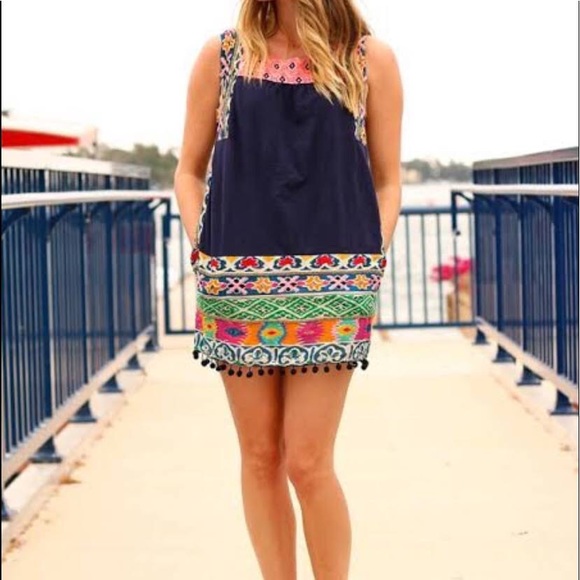 Anthropologie Tops - 🆕 Anthropologie Multicolor Embroidered Tunic